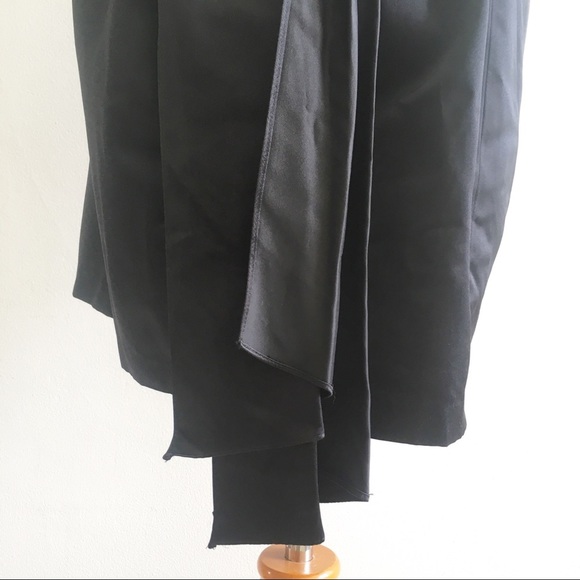 Vera Wang Lavender Label Size 2 Strapless Dress Silk Blend Black Formal Mini - Picture 5 of 10